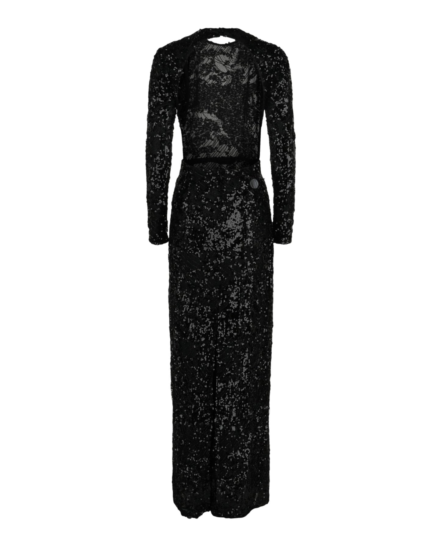 Givenchy Embroidered Sequin Gown With Cutout Detail