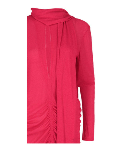 Givenchy Ruched Scarf Stretch-Crepe Dress