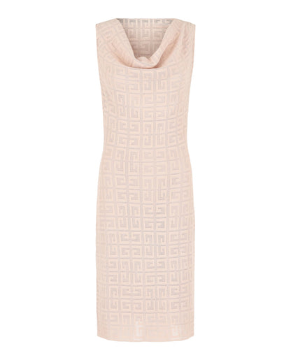 Givenchy 4G Monogram Draped Midi Dress