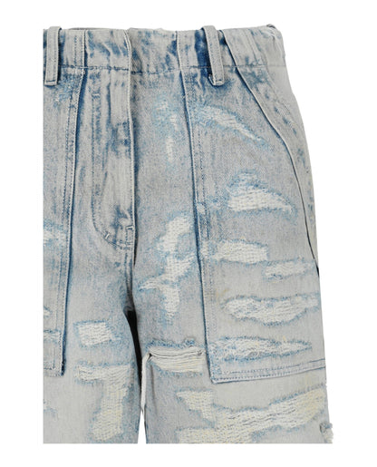 Givenchy Distressed Denim Shorts