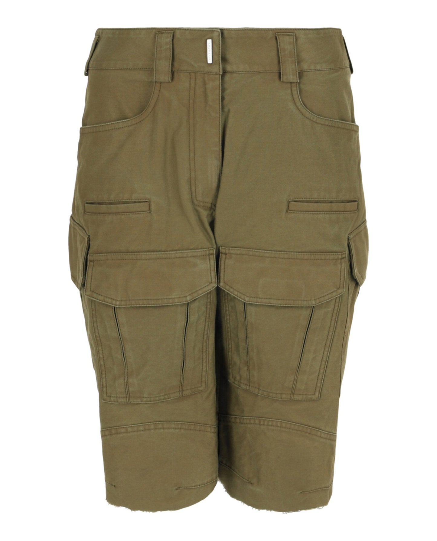 Givenchy Frayed Multi-Pocket Cargo Shorts