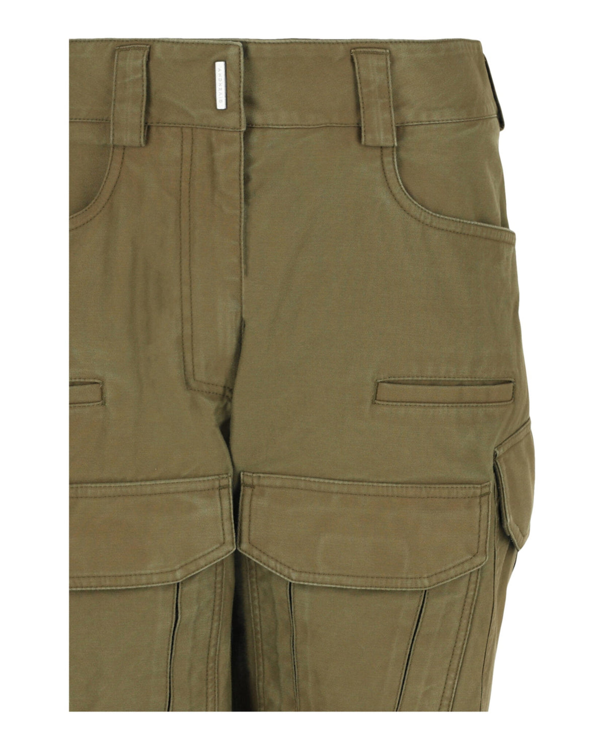 Givenchy Frayed Multi-Pocket Cargo Shorts