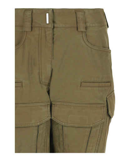 Givenchy Frayed Multi-Pocket Cargo Shorts