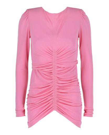 Givenchy Ruched Long-Sleeve Top