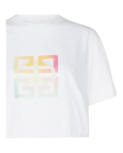 Givenchy 4G Peace Logo Crop Top
