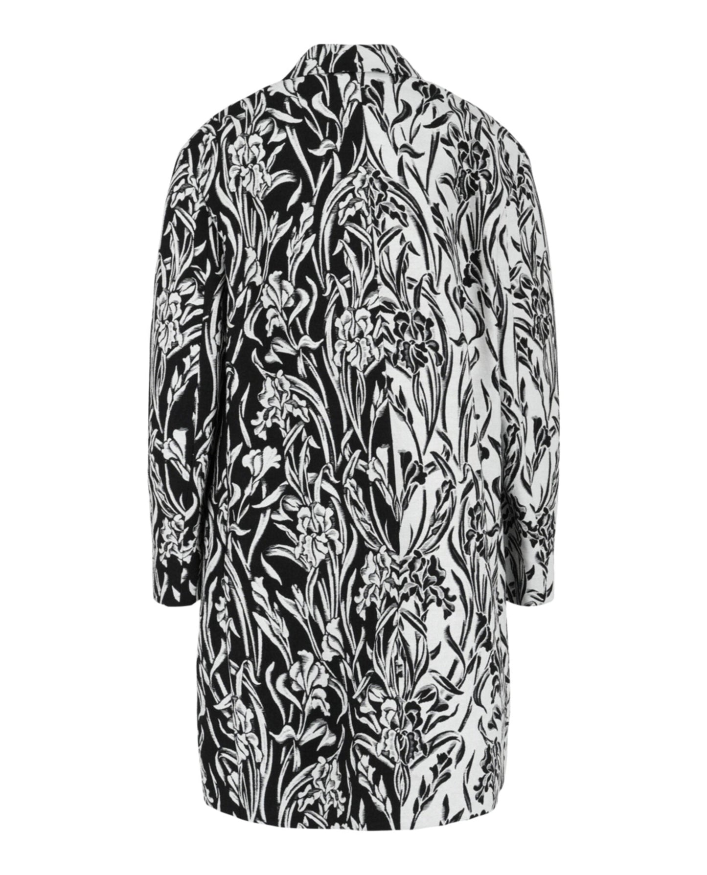 Givenchy Double-Breasted Floral Jacquard Coat