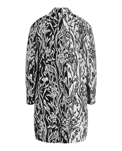Givenchy Double-Breasted Floral Jacquard Coat