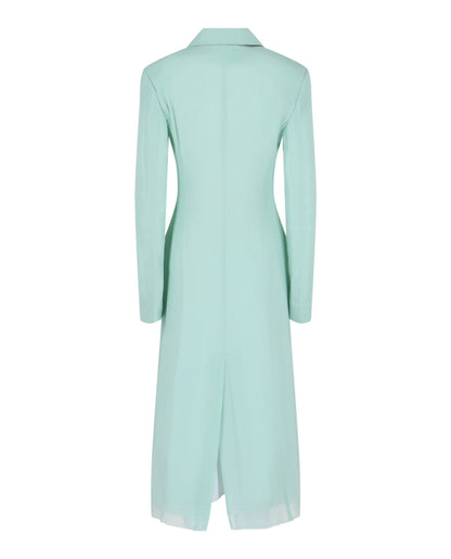 Givenchy Single-Breasted Sheer Longline Coat