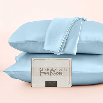 Elegant Comfort Set of 2 - Satin Pillowcases