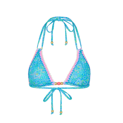 Kulani Kinis Crochet Halter Bikini Top - Stargaze