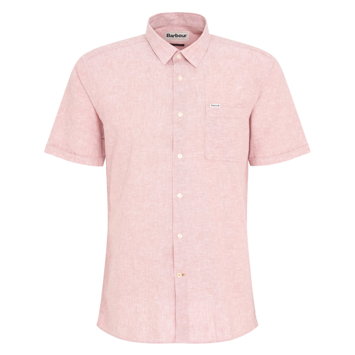 Barbour Men's Regular Short Sleeve Summer Button Down Shirt