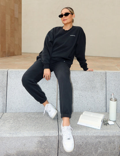 Elevated Faith Basics Black Unisex Crewneck