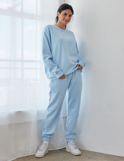 Elevated Faith Basics Dream Blue Unisex Crewneck