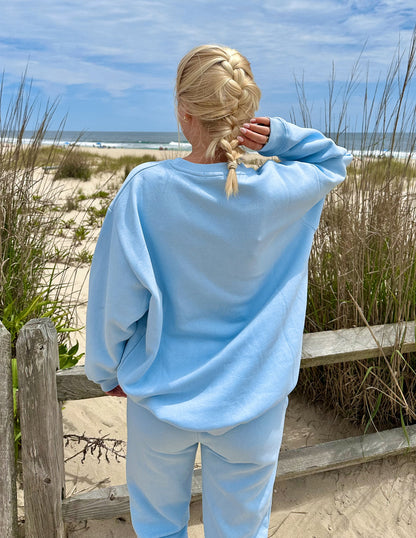 Elevated Faith Basics Dream Blue Unisex Crewneck