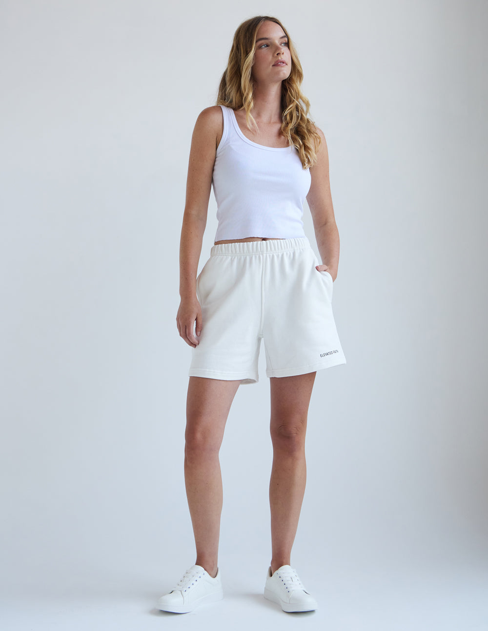 Elevated Faith Basics Ivory Women's Short