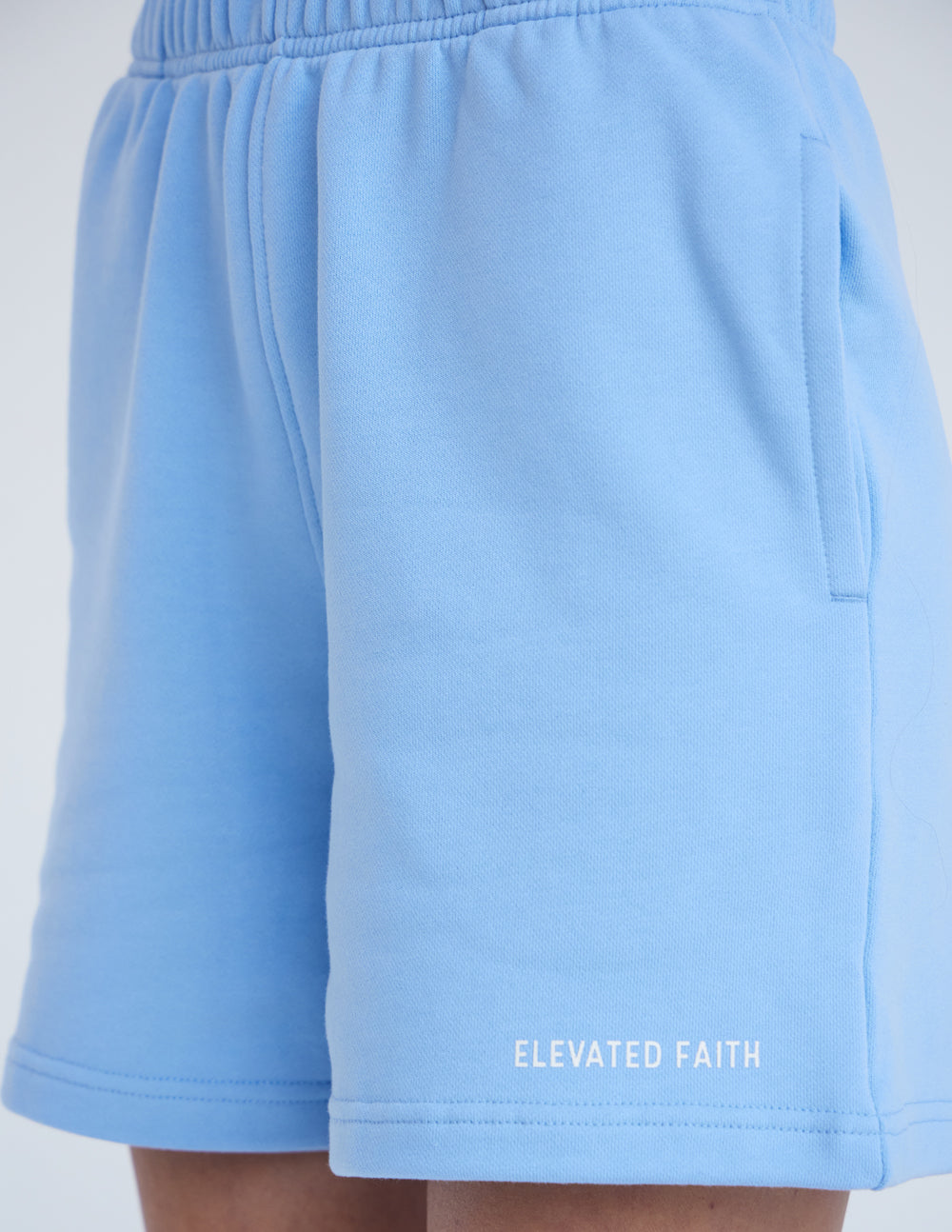Elevated Faith Basics Lake Blue Women's Short