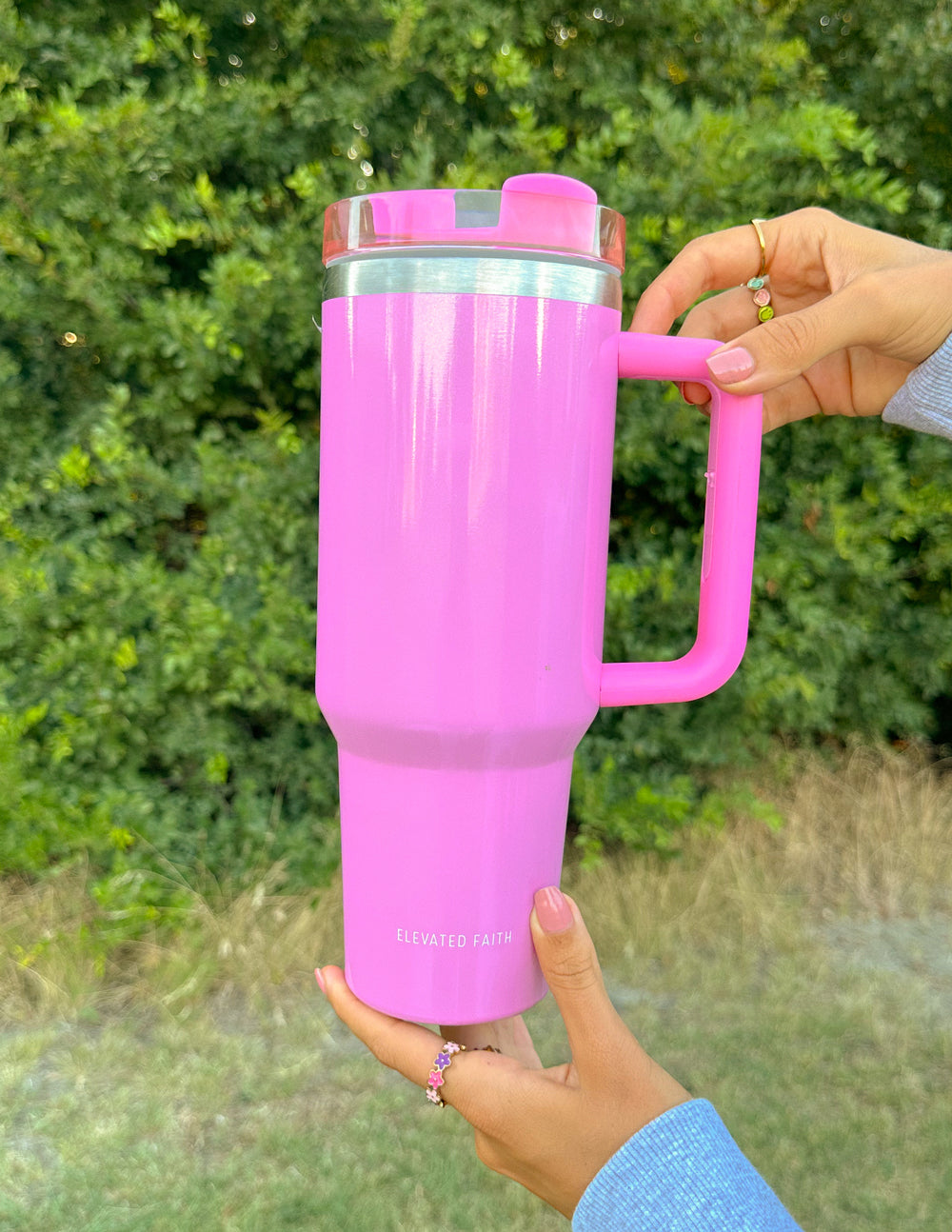 Elevated Faith Basics Pink 40 oz Tumbler