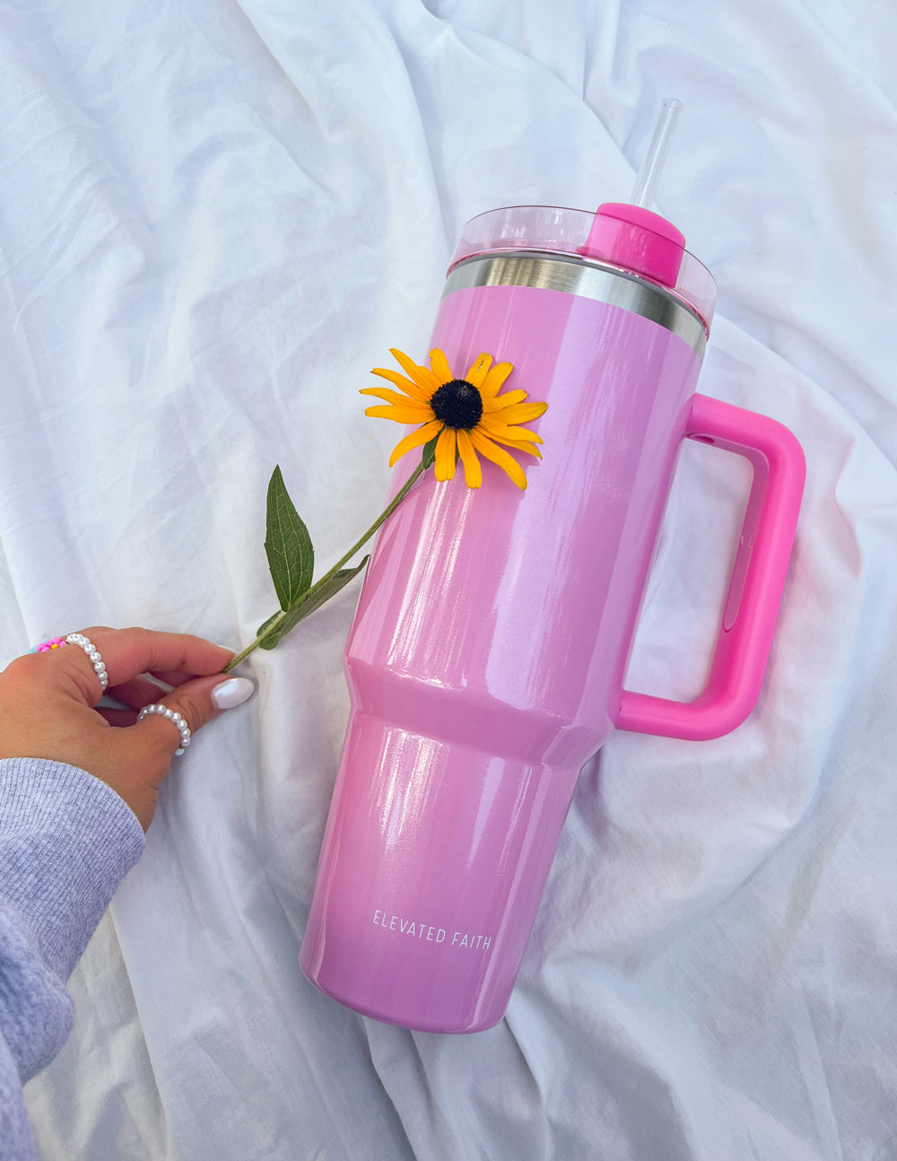 Elevated Faith Basics Pink 40 oz Tumbler