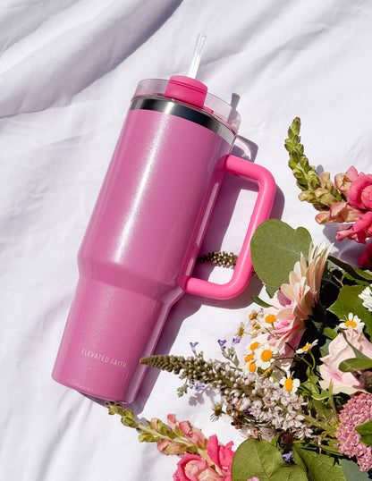 Elevated Faith Basics Pink 40 oz Tumbler
