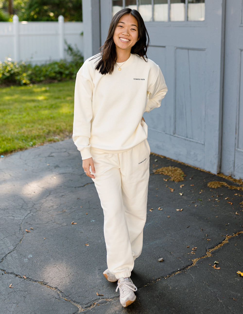 Elevated Faith Basics White Sand Unisex Sweatpant