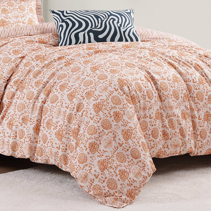 BebeTeen Clay Trees Reversible Comforter Set