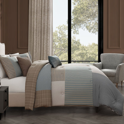 Bebejan Tranquil Patch 5 Piece Reversible Comforter Set