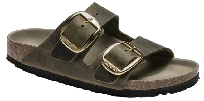 Birkenstock Arizona Big Buckle Oiled Leather Jade