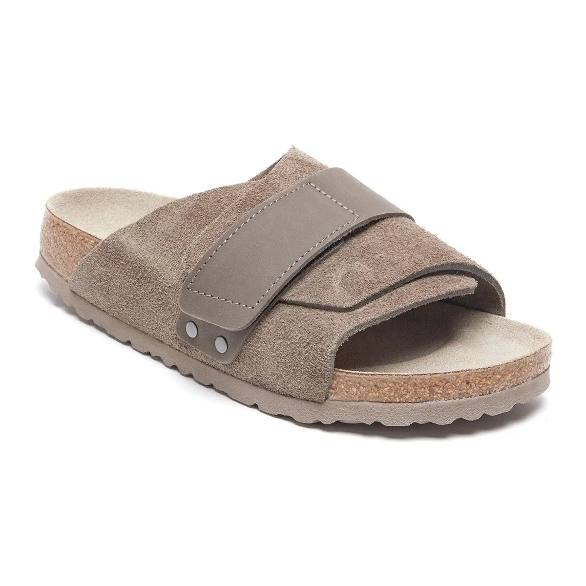 Birkenstock Kyoto Suede Leather Concreate Grey Sandals