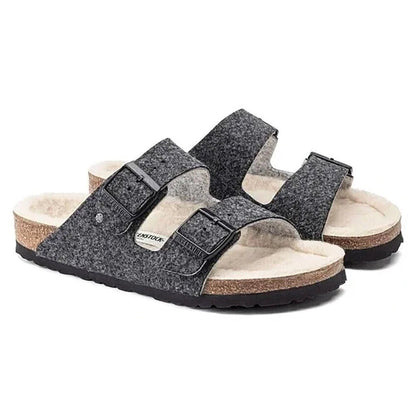 Birkenstock Arizona Happy Lamb Wool Felt Sandals