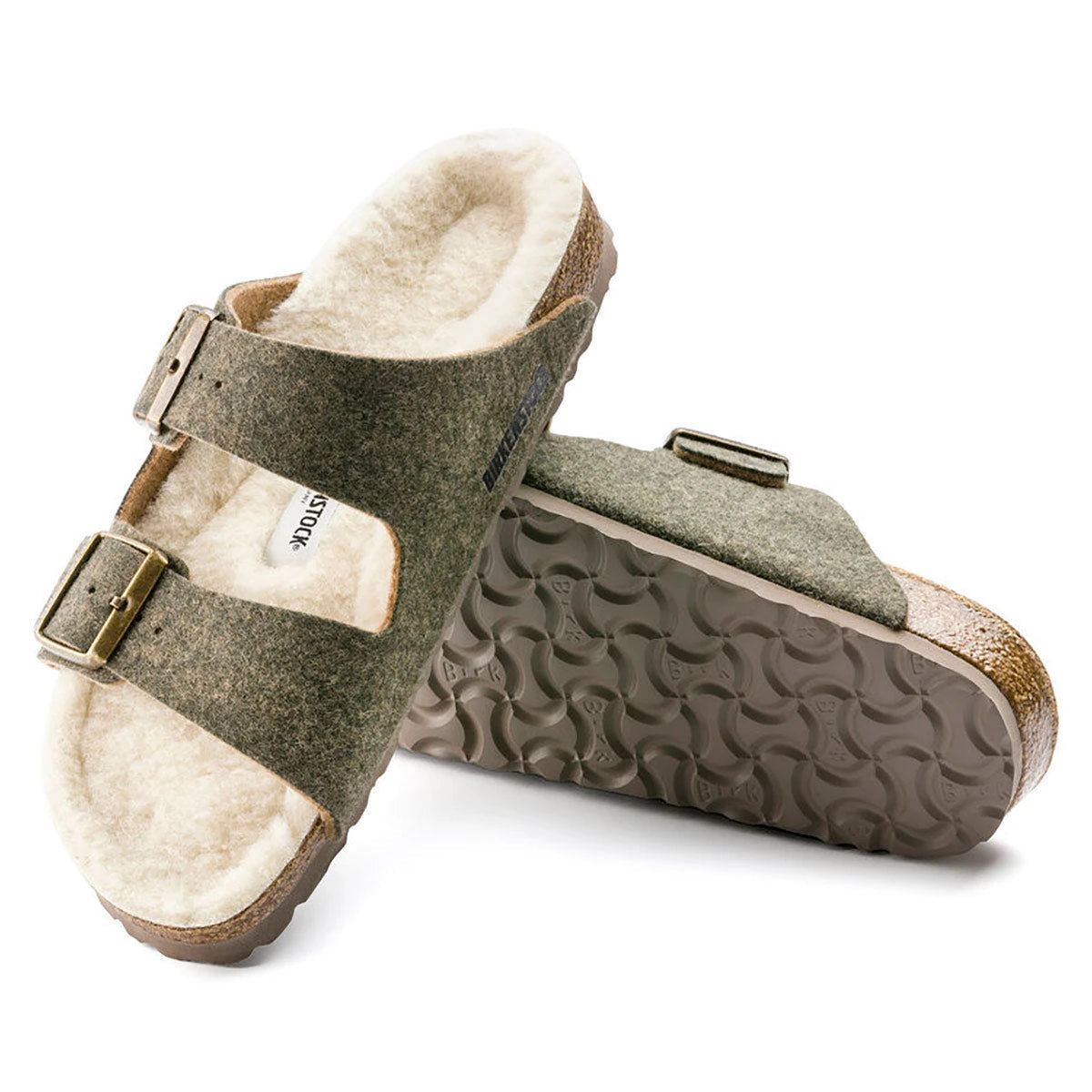 Birkenstock Arizona Happy Lamb Wool Felt Sandals