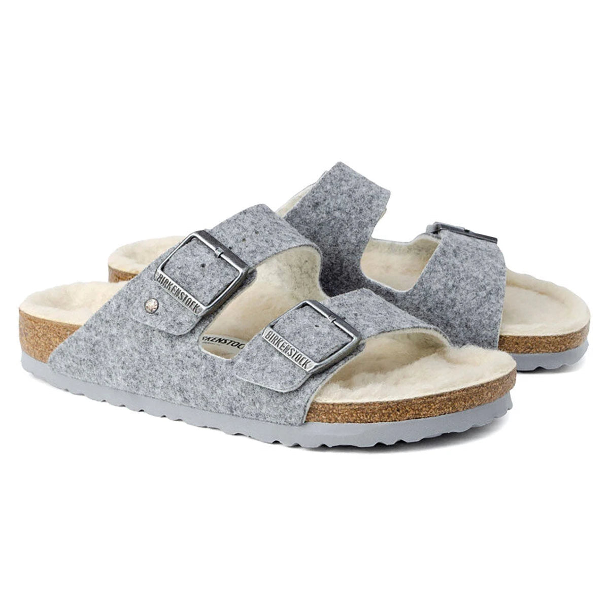 Birkenstock Arizona Happy Lamb Wool Felt Sandals