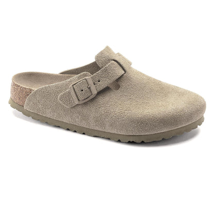 Birkenstock Boston Soft Footbed Suede Leather Clogs