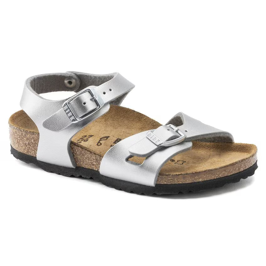 Birkenstock Rio Kids Birko-Flor Silver