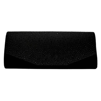 Bling Solid Rectangle Evening Clutch Crossbody Bag