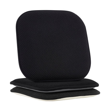 Elegant Comfort 2 Pack Textured Chair Cushion Covers - Skid-Proof Rubber Backing