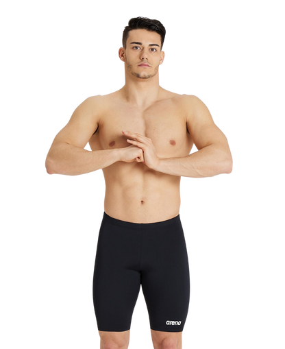 Arena Men's Team Solid Jammer - Black/ White