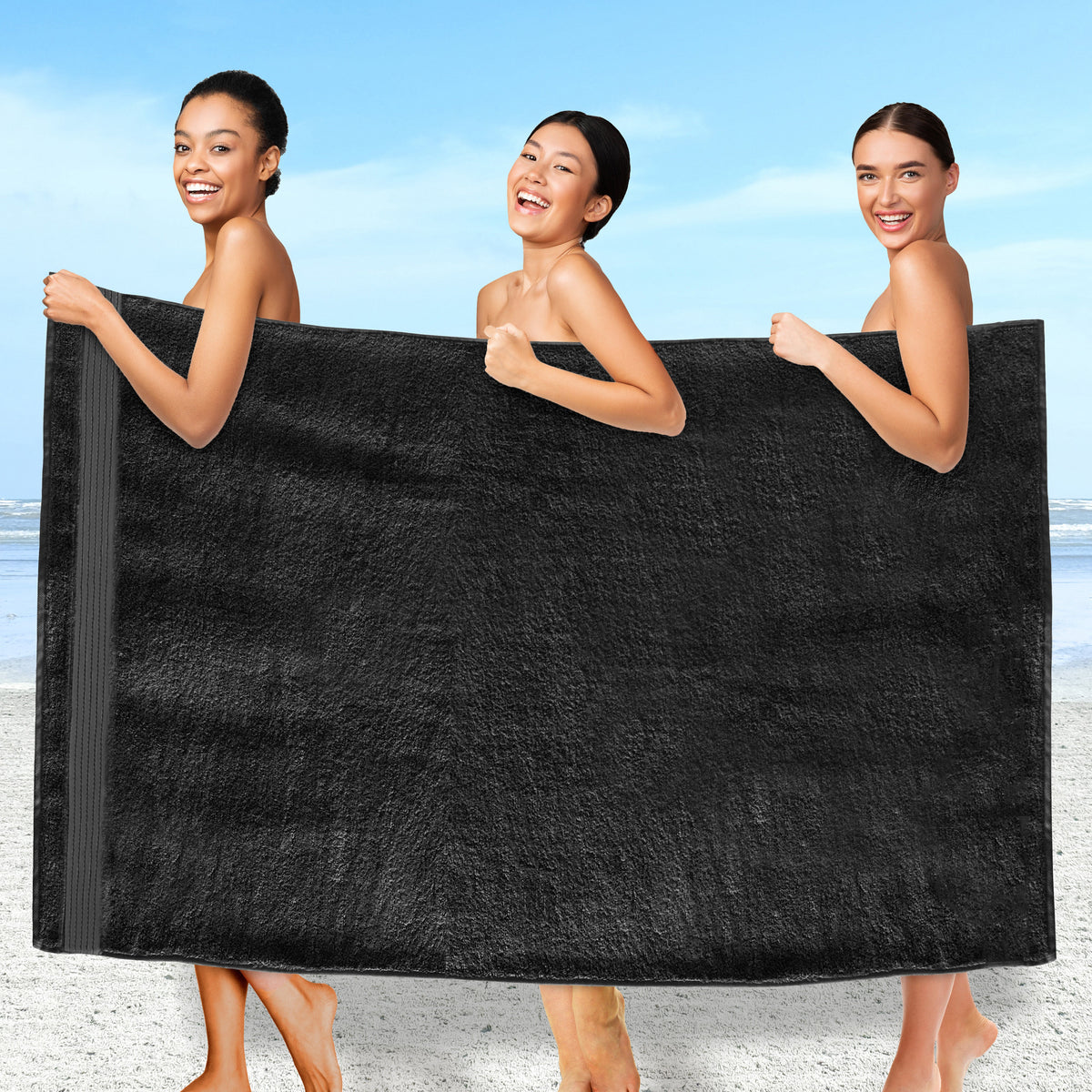 Elegant Comfort 1 Piece Premium Turkish Cotton Oversized Bath Sheet Towel 40 x 80 Inch