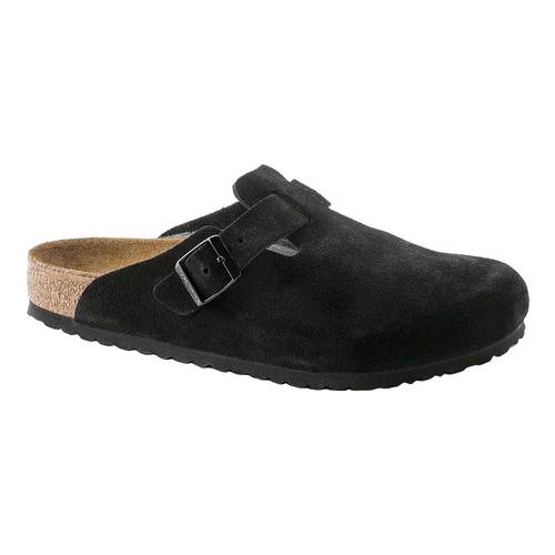 Birkenstock Boston Soft Footbed Suede Leather Clogs