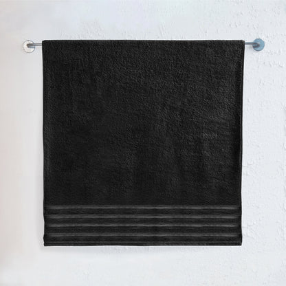 Elegant Comfort 1-Piece Premium Turkish Cotton 4 Lines Stripe Jumbo Towel, 35x 70 inch