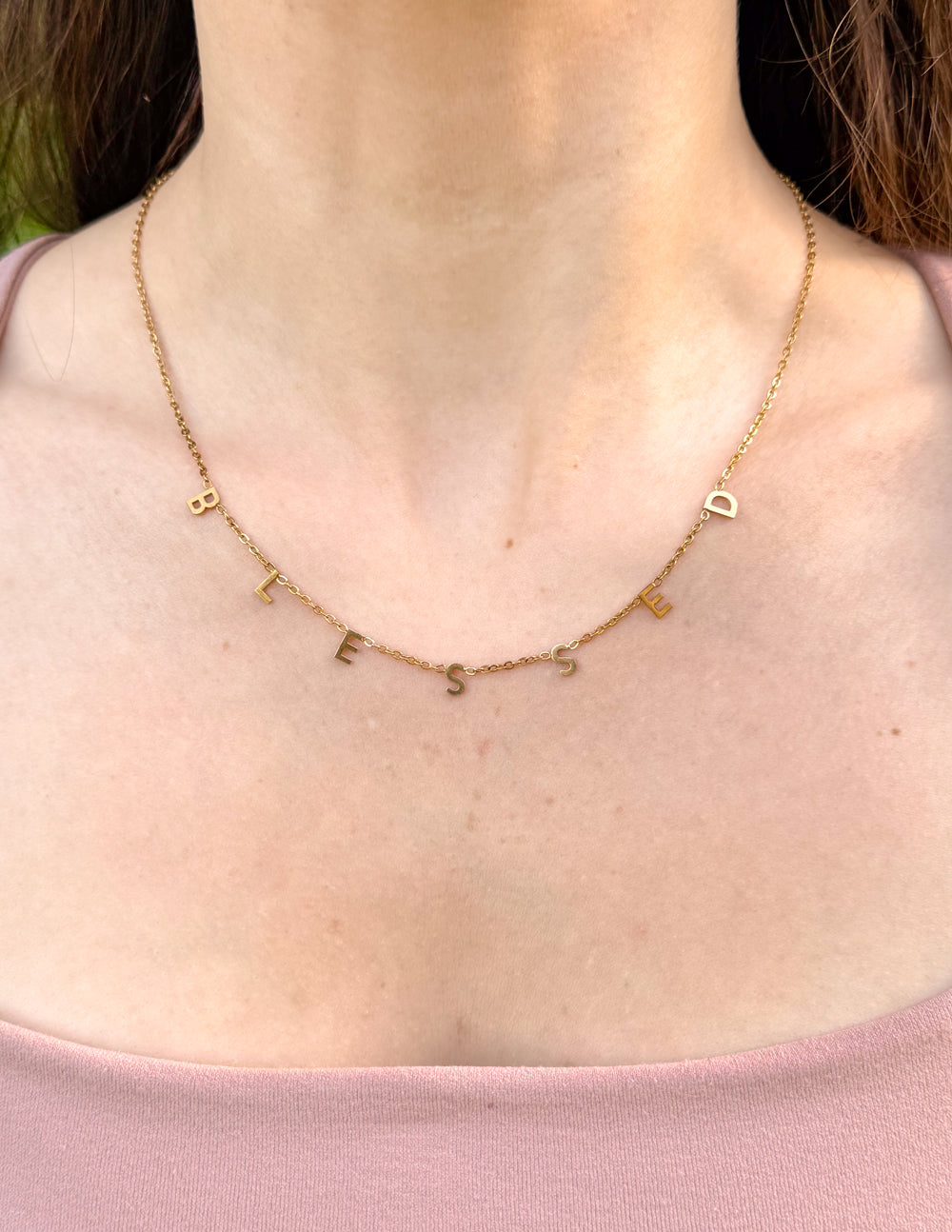 Elevated Faith Blessed Dainty Necklace