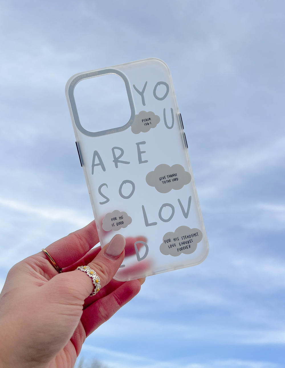 Elevated Faith Blue You Are So Loved Frosted Phone Case