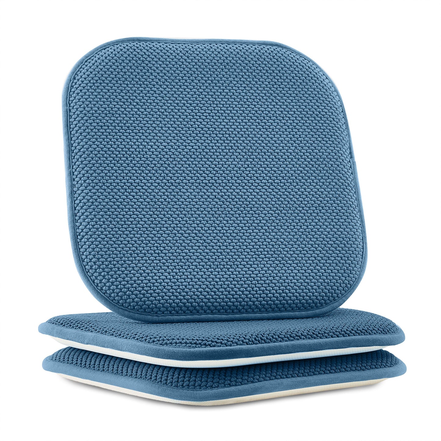 Elegant Comfort 2 Pack Textured Chair Cushion Covers - Skid-Proof Rubber Backing