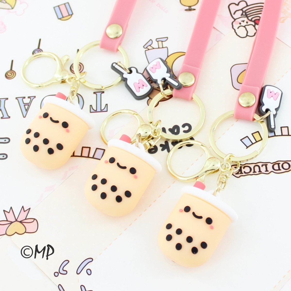 Charming Bubble Tea Keychain – Perfect for Boba Tea Enthusiasts