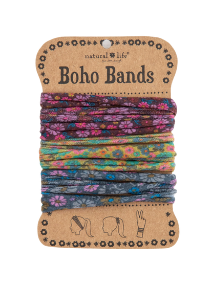 Natural Life Boho Bands Hair Ties, Set of 3