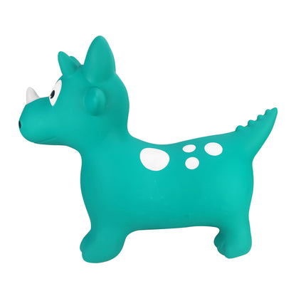 BounceZiez Inflatable Bouncy Ride-On Hopper with Pump - Dino