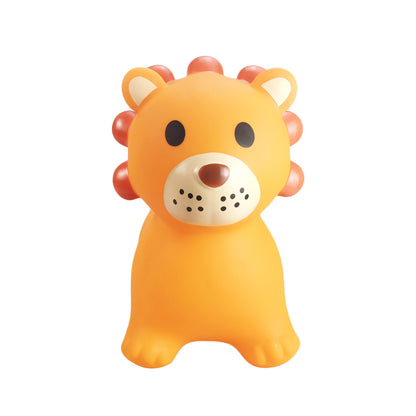 BounceZiez Inflatable Bouncy Ride-On Hopper with Pump - Orange Lion
