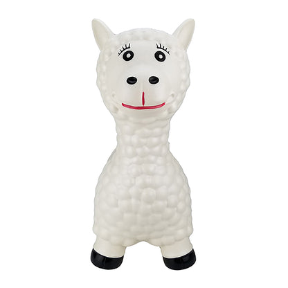BounceZiez Inflatable Bouncy Ride-On Hopper with Pump - Llama