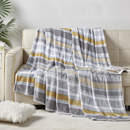 Elegant Comfort Printed Bed or Oversized Couch Blanket - Lightweight for All Season Warmth