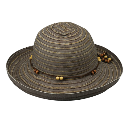 Wallaroo Breton Packable Sun Hat - Chocolate