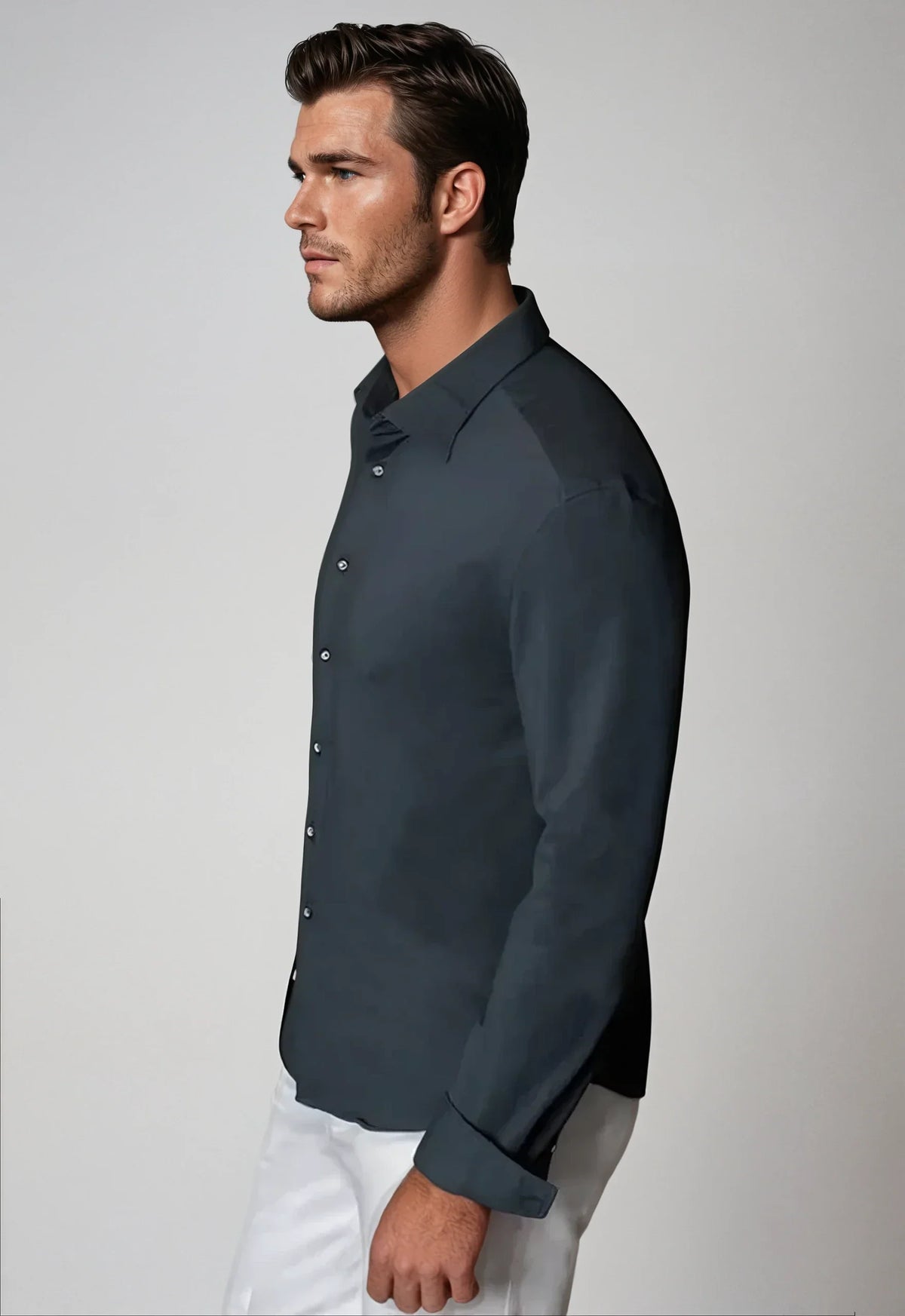 Buki Cinqo 'Single Shot' Long Sleeve Shirt - Blue Night